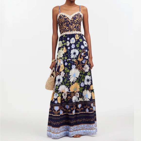 Agua Bendita Dresses & Skirts - Agua Bendita NWT Suzie La Boheme Navy Floral Maxi Dress, xS, Madewell